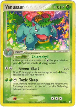 Pokemon TCG - EX Crystal Guardians - Venusaur - 28/100