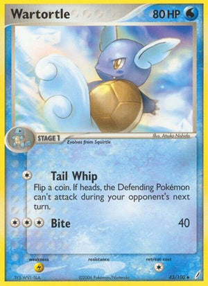 Pokemon TCG - EX Crystal Guardians - Wartortle - 43/100