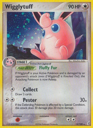 Pokemon TCG - EX Crystal Guardians - Wigglytuff - 13/100 - Holofoil