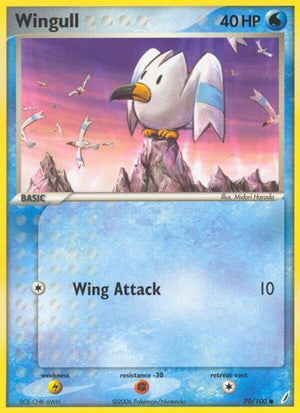 Pokemon TCG - EX Crystal Guardians - Wingull - 70/100 - Reverse Holofoil