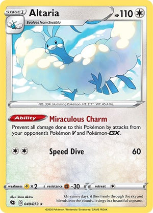 Pokemon TCG - Champion's Path - Altaria - 49/73 - Reverse Holofoil