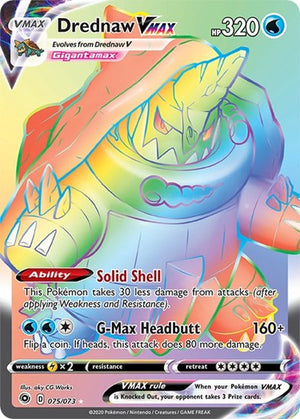 Pokemon TCG - Champion's Path - Drednaw VMAX - 75/73 - Holofoil