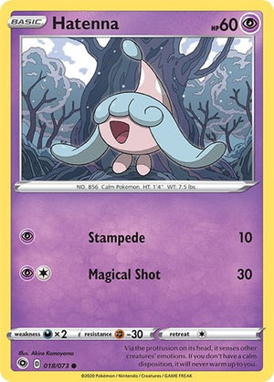 Pokemon TCG - Champion's Path - Hatenna - 18/73