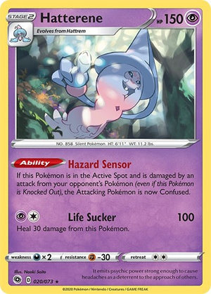 Pokemon TCG - Champion's Path - Hatterene - 20/73 - Reverse Holofoil