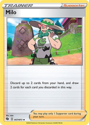 Pokemon TCG - Champion's Path - Milo - 57/73 - Reverse Holofoil