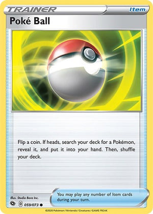 Pokemon TCG - Champion's Path - Poke Ball - 59/73 - Reverse Holofoil