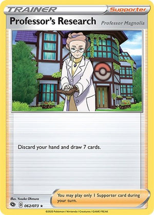 Pokemon TCG - Champion's Path - Professor's Research - 62/73 - Reverse Holofoil