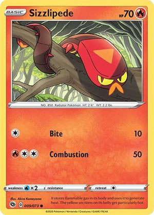 Pokemon TCG - Champion's Path - Sizzlipede - 09/73