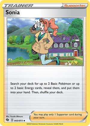 Pokemon TCG - Champion's Path - Sonia - 65/73 - Reverse Holofoil