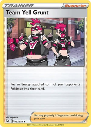 Pokemon TCG - Champion's Path - Team Yell Grunt - 67/73