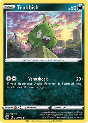 Pokemon TCG - Champion's Path - Trubbish - 43/73 - Reverse Holofoil