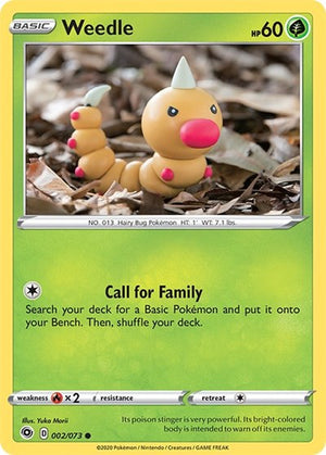 Pokemon TCG - Champion's Path - Weedle - 02/73
