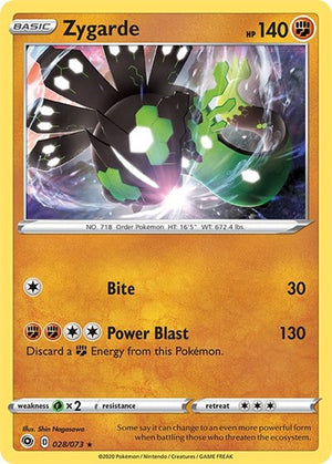 Pokemon TCG - Champion's Path - Zygarde - 28/73 - Holofoil