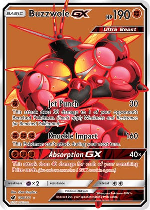 Pokemon TCG - SM - Crimson Invasion - Buzzwole GX - 104/111 - Holofoil