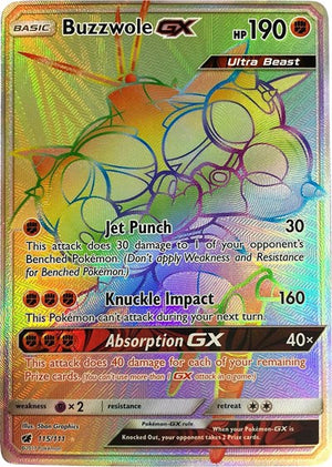 Pokemon TCG - SM - Crimson Invasion - Buzzwole GX - 115/111 - Holofoil