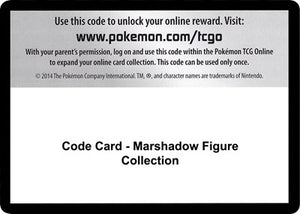 Pokemon TCG - SM - Crimson Invasion - Code Card - Marshadow Figure Collection