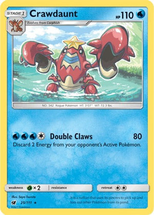 Pokemon TCG - SM - Crimson Invasion - Crawdaunt - 25/111