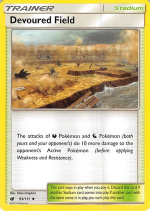 Pokemon TCG - SM - Crimson Invasion - Devoured Field - 93/111