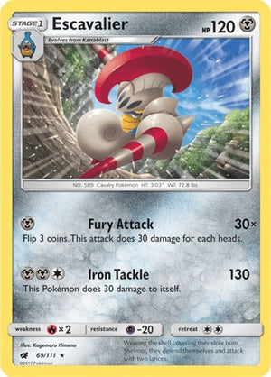 Pokemon TCG - SM - Crimson Invasion - Escavalier - 69/111