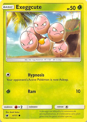 Pokemon TCG - SM - Crimson Invasion - Exeggcute - 4/111