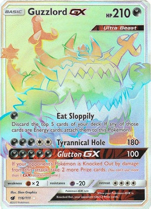 Pokemon TCG - SM - Crimson Invasion - Guzzlord GX - 116/111 - Holofoil