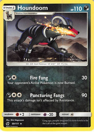Pokemon TCG - SM - Crimson Invasion - Houndoom - 59/111