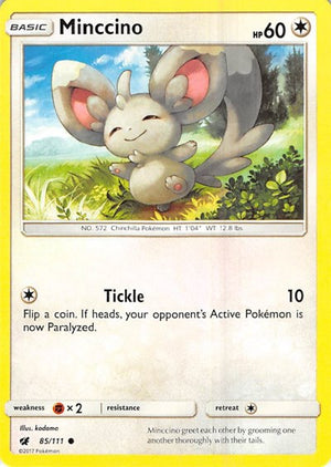 Pokemon TCG - SM - Crimson Invasion - Minccino - 85/111