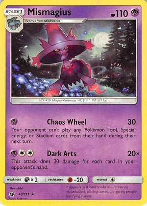 Pokemon TCG - SM - Crimson Invasion - Mismagius - 40/111