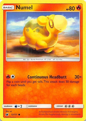 Pokemon TCG - SM - Crimson Invasion - Numel - 13/111