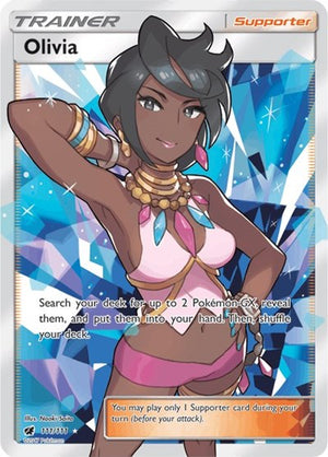 Pokemon TCG - SM - Crimson Invasion - Olivia - 111/111 - Holofoil