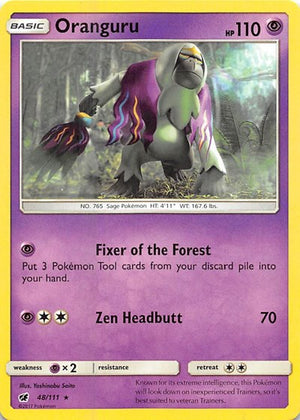 Pokemon TCG - SM - Crimson Invasion - Oranguru - 48/111 - Reverse Holofoil