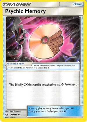 Pokemon TCG - SM - Crimson Invasion - Psychic Memory - 98/111 - Reverse Holofoil