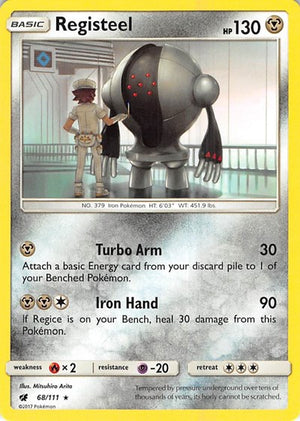 Pokemon TCG - SM - Crimson Invasion - Registeel - 68/111