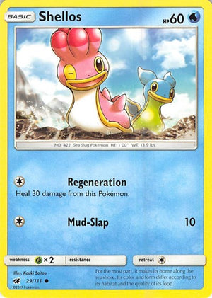 Pokemon TCG - SM - Crimson Invasion - Shellos - 29/111 - Reverse Holofoil
