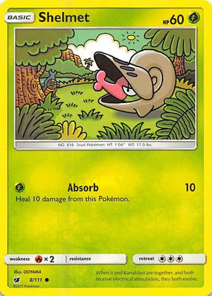 Pokemon TCG - SM - Crimson Invasion - Shelmet - 8/111