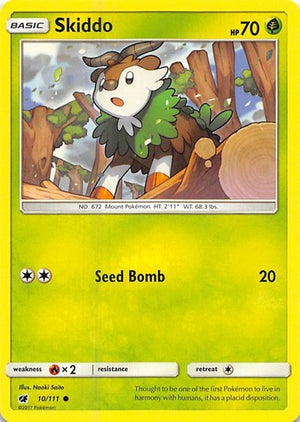 Pokemon TCG - SM - Crimson Invasion - Skiddo - 10/111