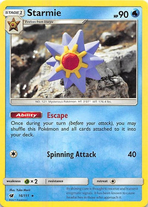 Pokemon TCG - SM - Crimson Invasion - Starmie - 16/111