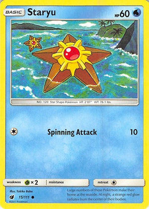 Pokemon TCG - SM - Crimson Invasion - Staryu - 15/111