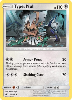 Pokemon TCG - SM - Crimson Invasion - Type: Null - 89/111 - Holofoil
