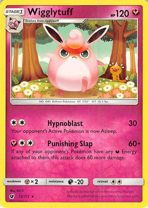 Pokemon TCG - SM - Crimson Invasion - Wigglytuff - 72/111