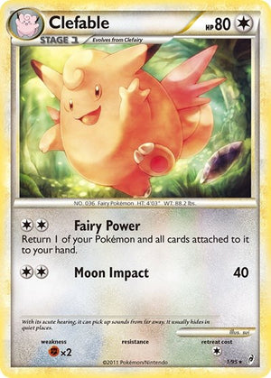 Pokemon TCG - Call of Legends - Clefable - 1/95 - Holofoil