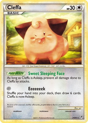 Pokemon TCG - Call of Legends - Cleffa - 24/95 - Reverse Holofoil