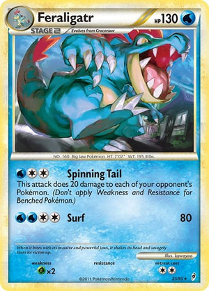 Pokemon TCG - Call of Legends - Feraligatr - 25/95 - Reverse Holofoil