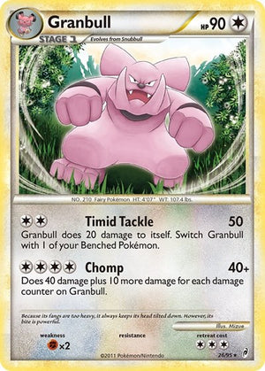Pokemon TCG - Call of Legends - Granbull - 26/95 - Reverse Holofoil