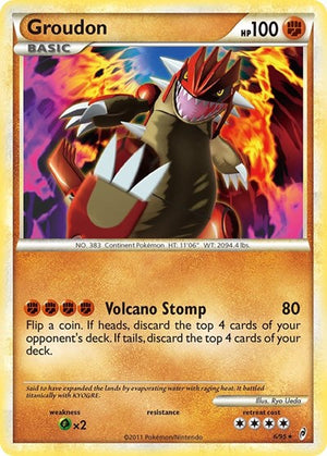 Pokemon TCG - Call of Legends - Groudon - 6/95 - Reverse Holofoil