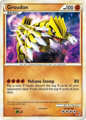 Pokemon TCG - Call of Legends - Groudon - SL4 - Holofoil