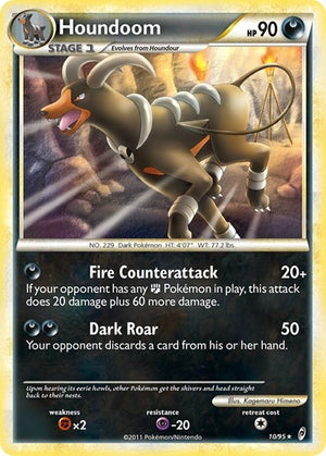 Pokemon TCG - Call of Legends - Houndoom - 10/95 - Reverse Holofoil