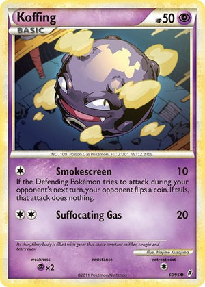 Pokemon TCG - Call of Legends - Koffing - 60/95 - Reverse Holofoil