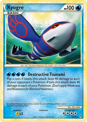 Pokemon TCG - Call of Legends - Kyogre - 12/95 - Reverse Holofoil