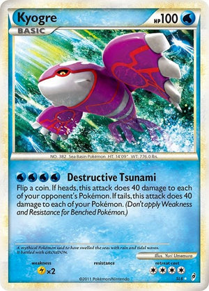Pokemon TCG - Call of Legends - Kyogre - SL6 - Holofoil